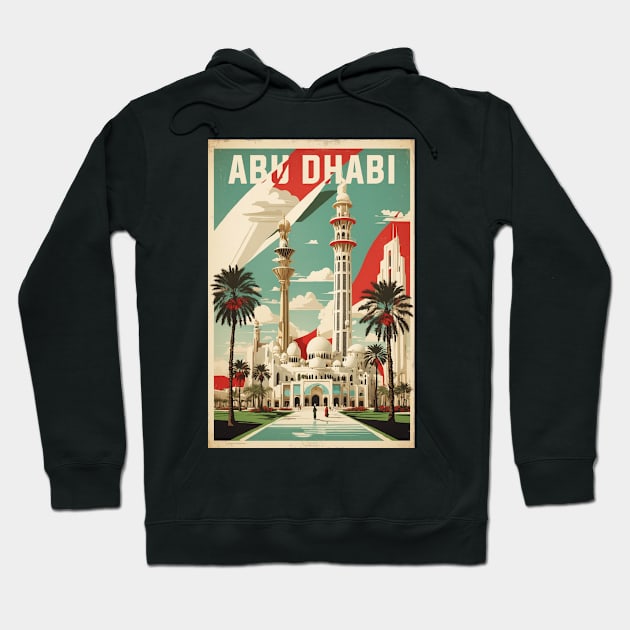 Abu Dhabi United Arab Emirates Vintage Travel Tourism Hoodie by TravelersGems